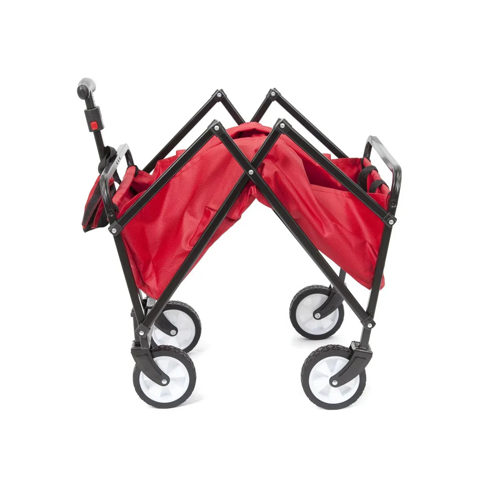 Black Shopping Cart That Folds Up for Outdoor Use. childrensterritory
