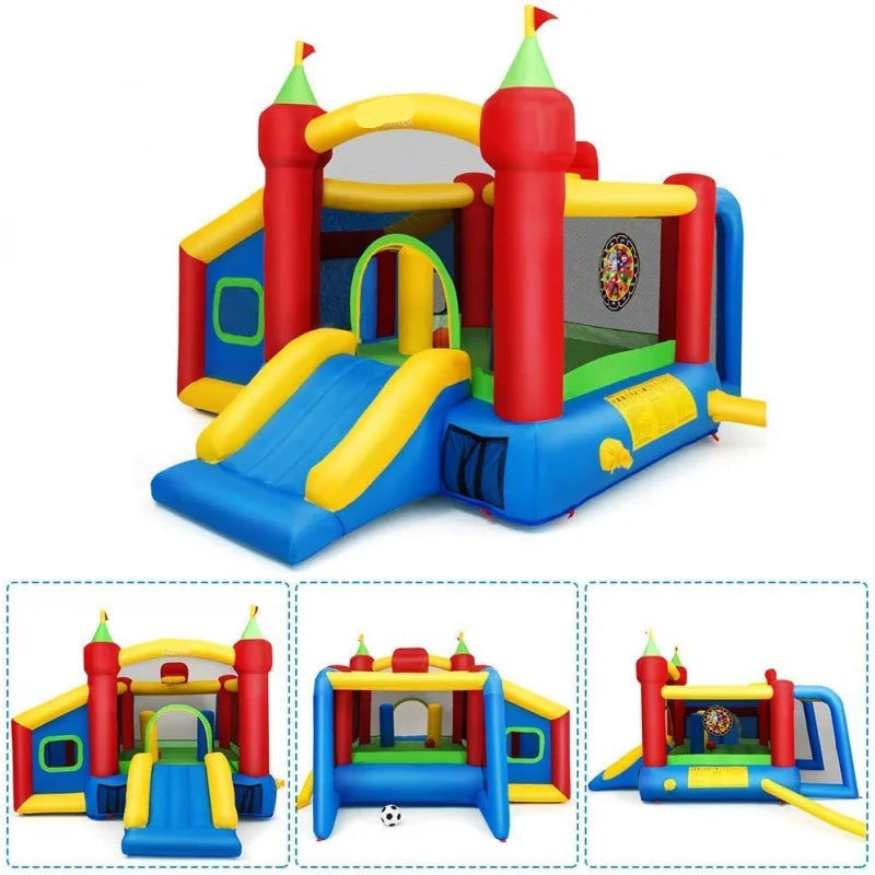 Kids Inflatable Bounce House with 480W Blower