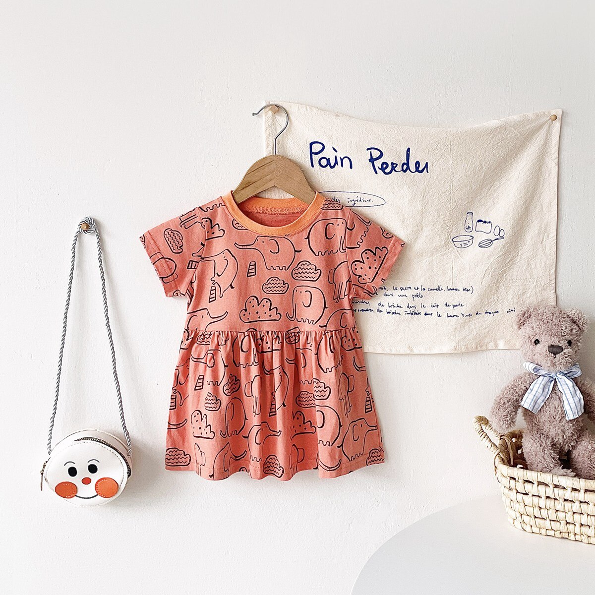 Animal Print Infant Girls Summer Holiday Casual Dresses childrensterritory