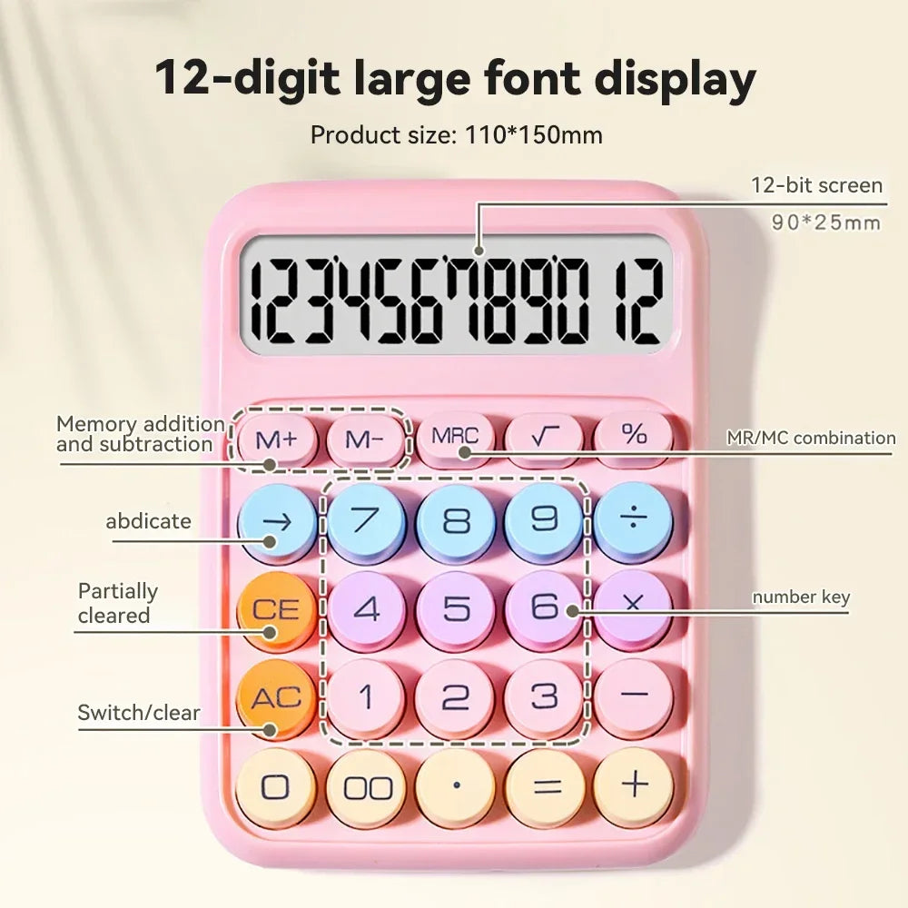 Colorful Scientific Calculator With Display Dot Keyboard Button childrensterritory