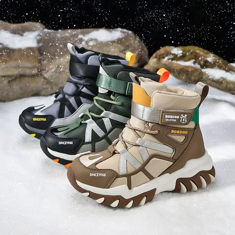 Boys Stylish Winter Long Warm Snow Boots childrensterritory