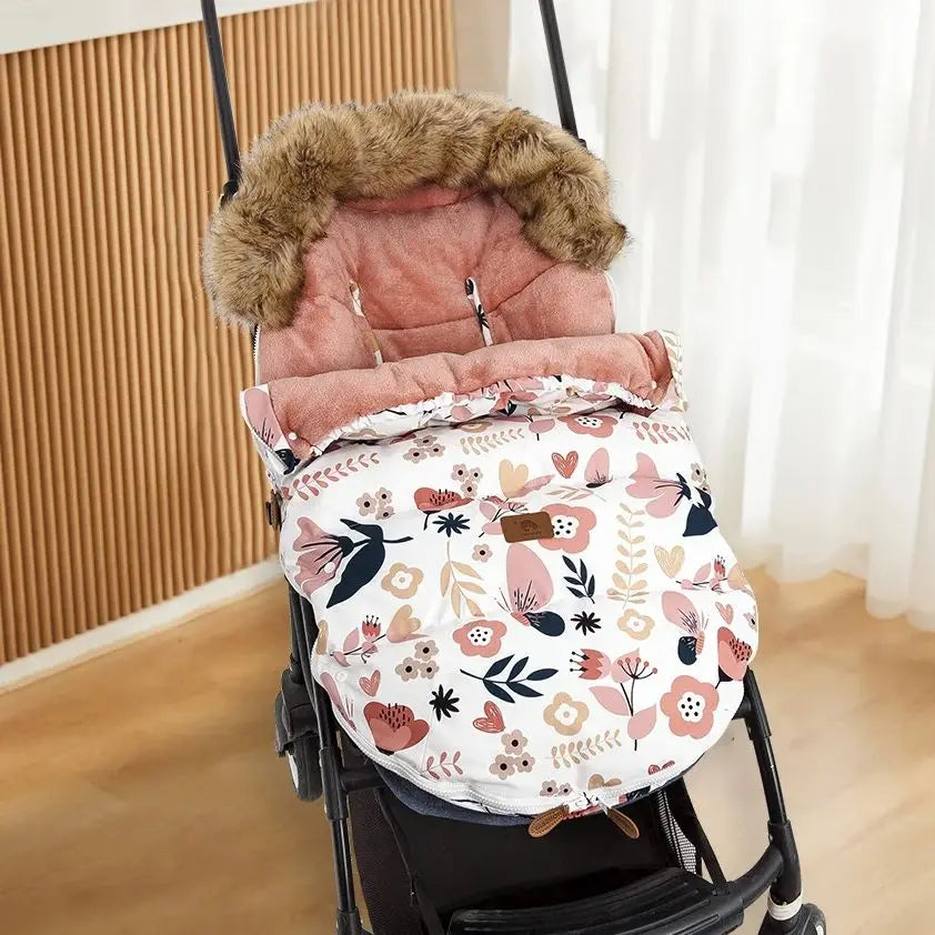 Printed Warm Thick Baby Carriage Sack childrensterritory