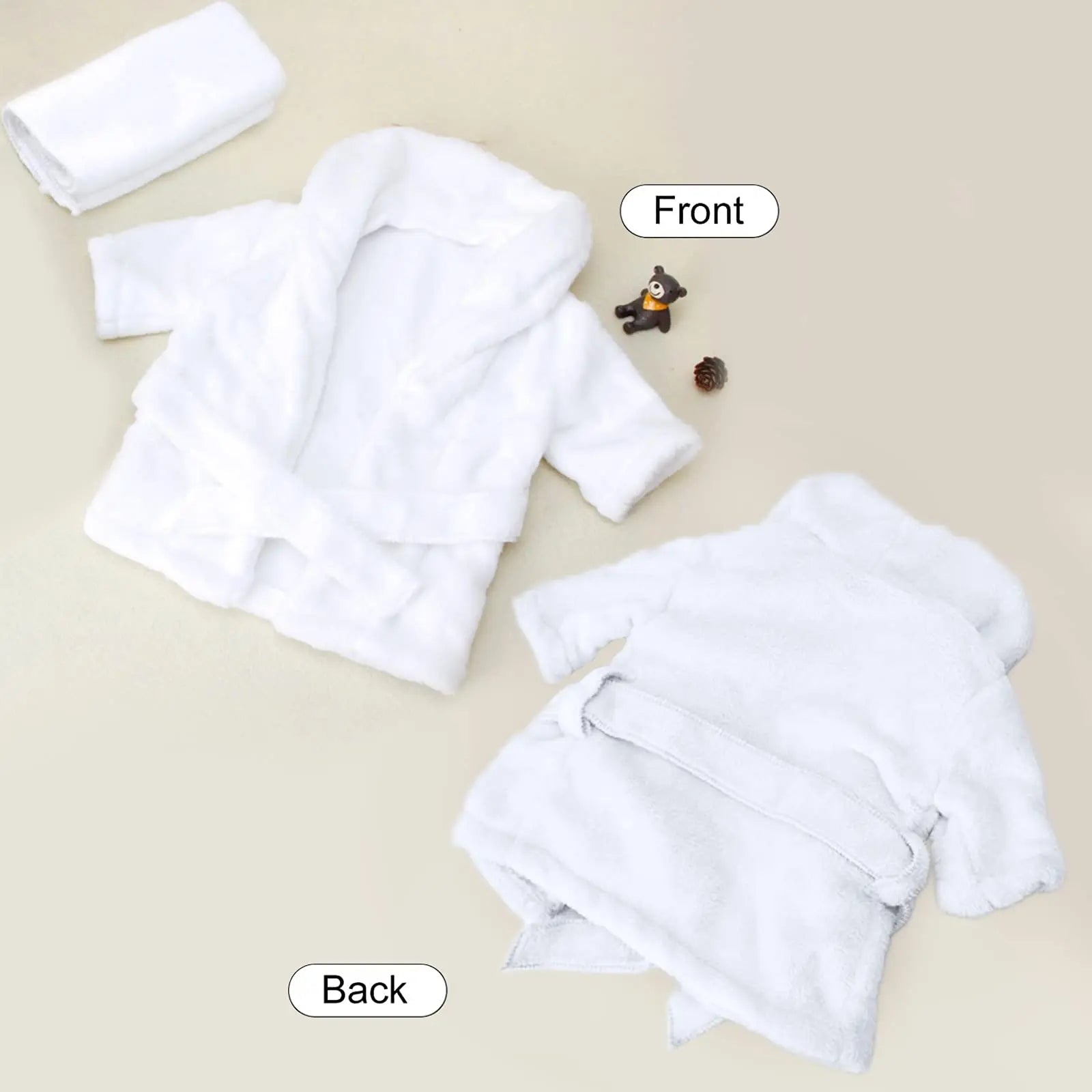 5PCS Bathrobes Outfit Props Set for Newborn Photography