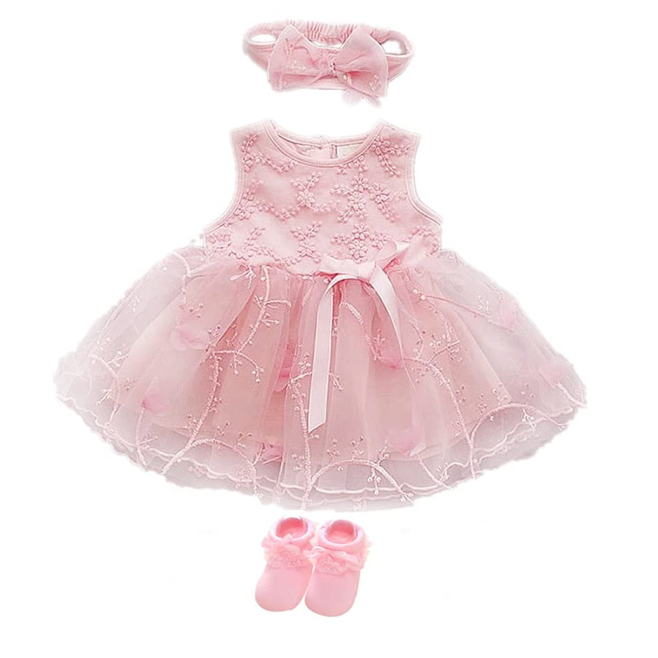 Baby Girl Pink Princess Clothing Sets for Birthday Party childrensterritory