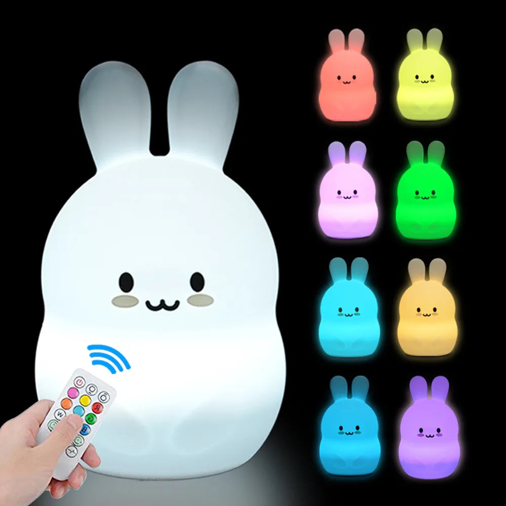 Rechargeable Owl LED Night Light in 9 Colors for Kids Room childrensterritory