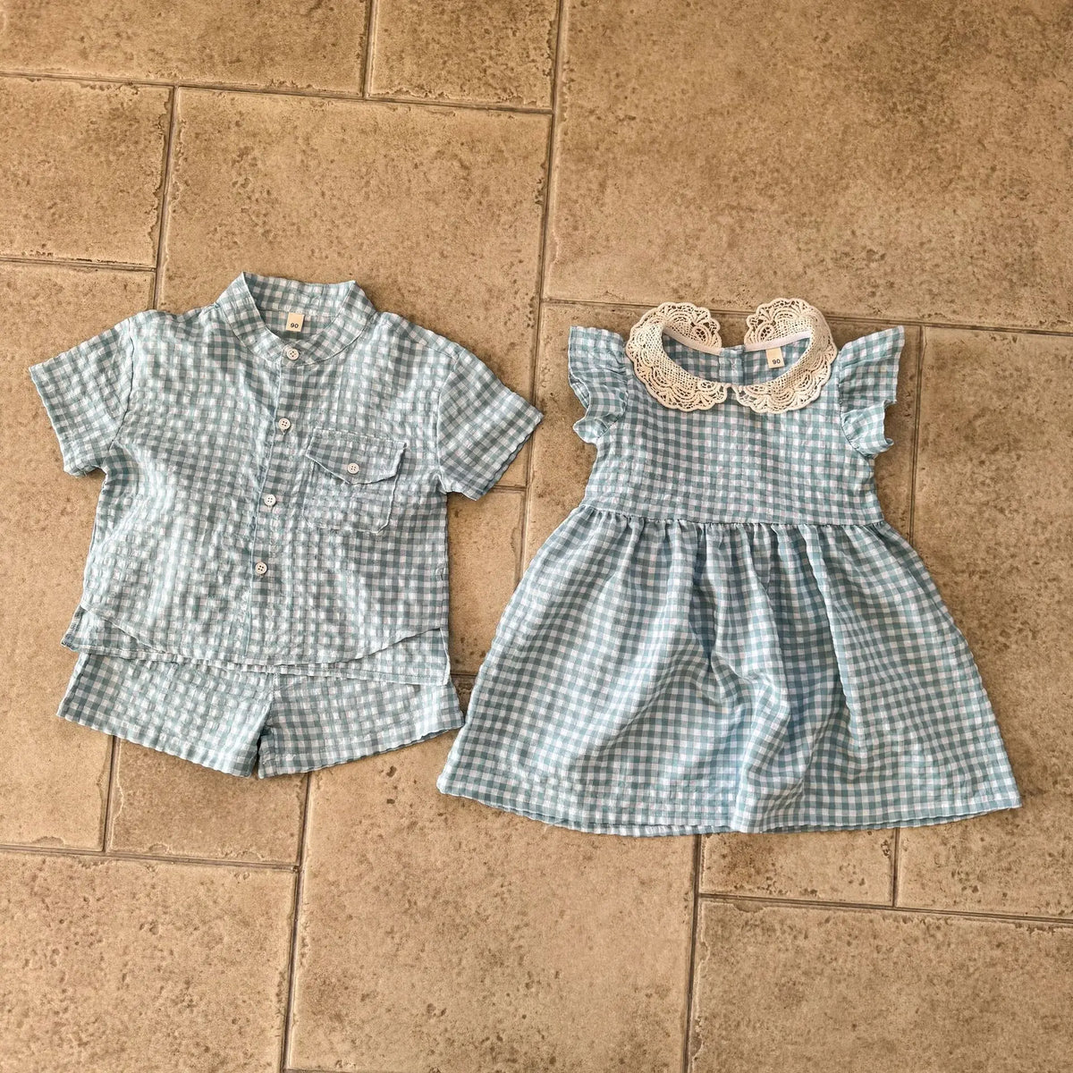 Kids Boy Girl Matching Outfits Gentleman Suit + Girls Tutu Dress