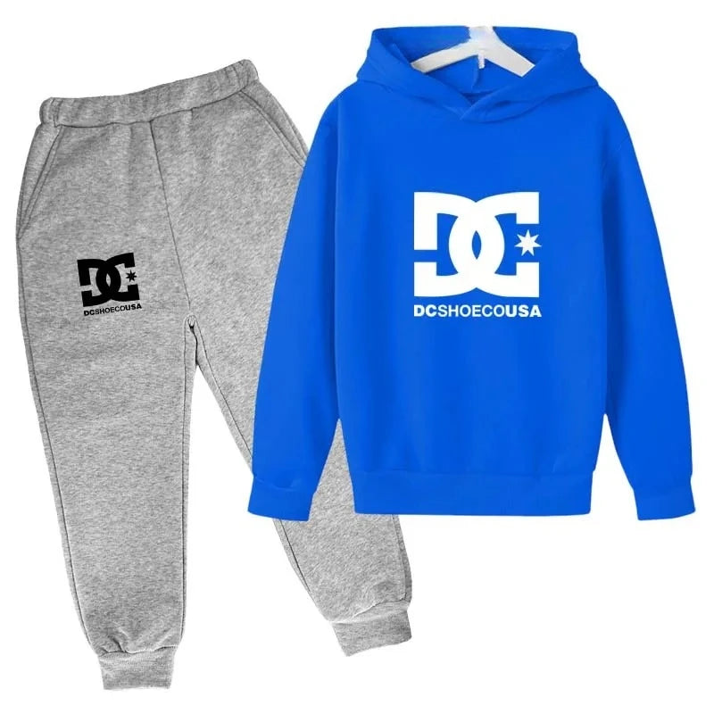 Kids Boys Long Sleeves Hoodies + Pants 2Pcs Set