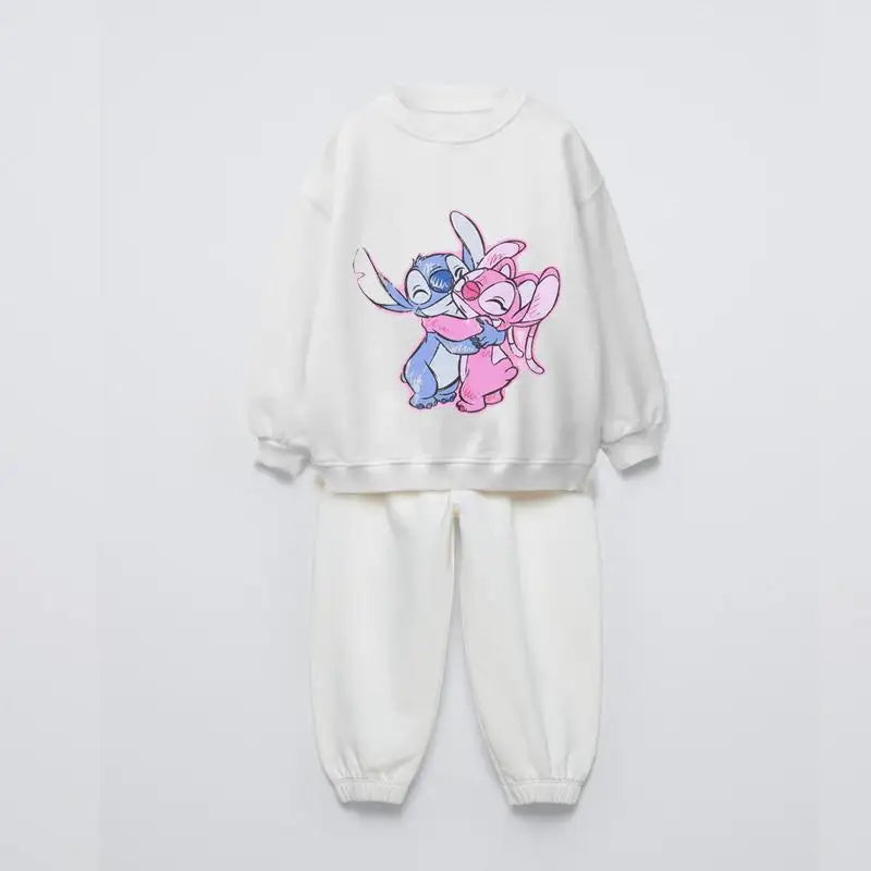 Cartoon Print Long Sleeves Kids Clothing Set childrensterritory