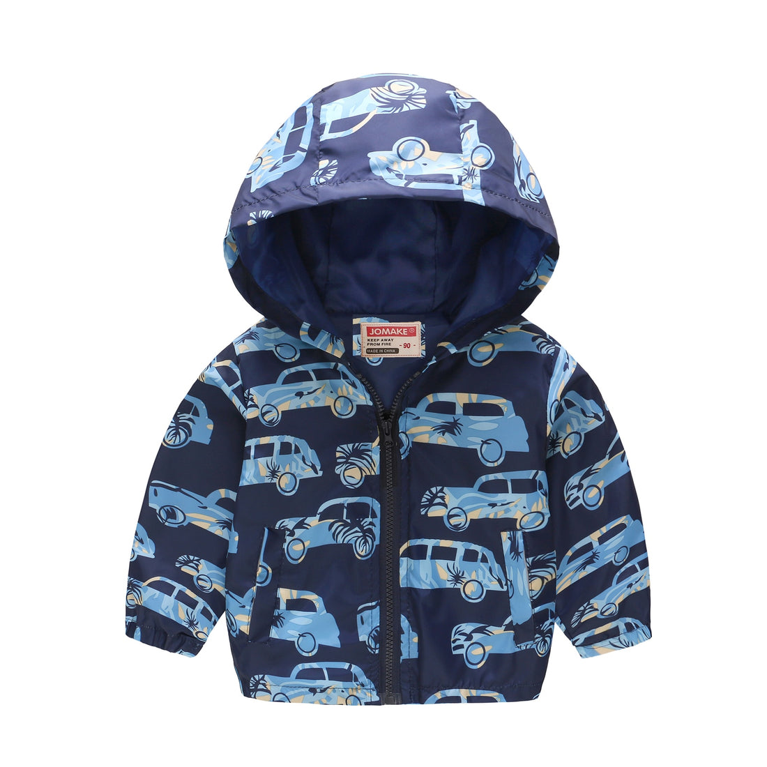 Cartoon Dinosaur Print Windbreaker Jacket for Kids Boys childrensterritory