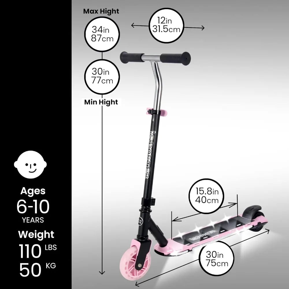 Kids Electric Scooter with LED Lights childrensterritory
