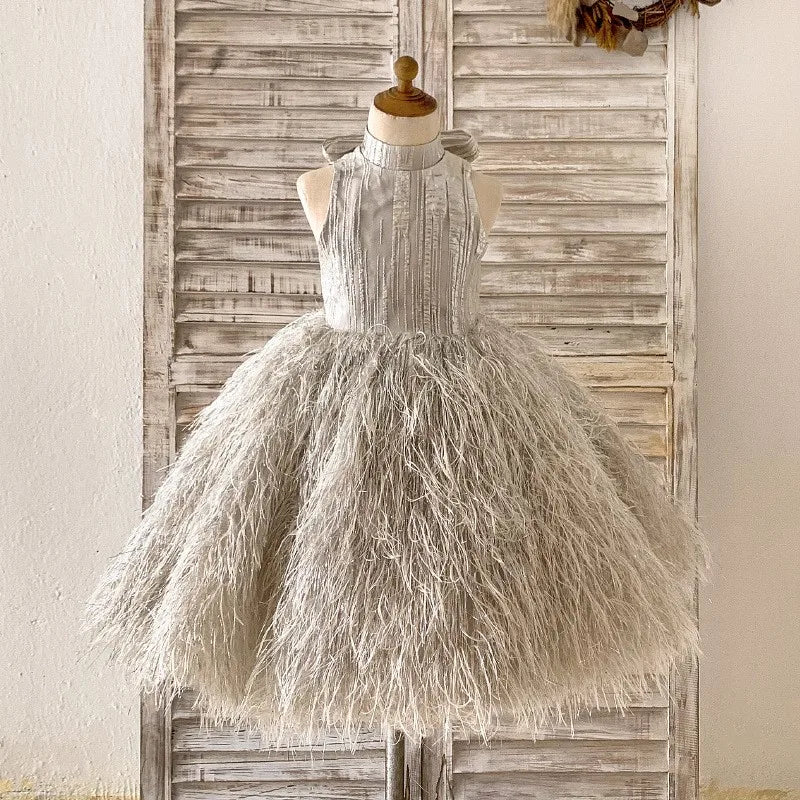 Kids Girls Luxury Puffy Princess Dress for Birthday