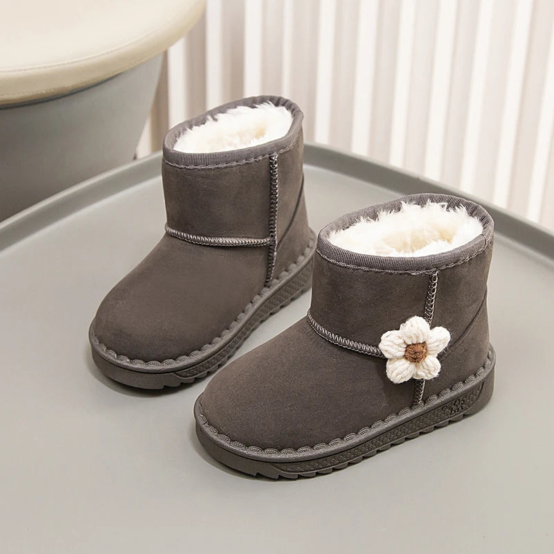 Baby Kids Fur Design Soft Casual Shoes