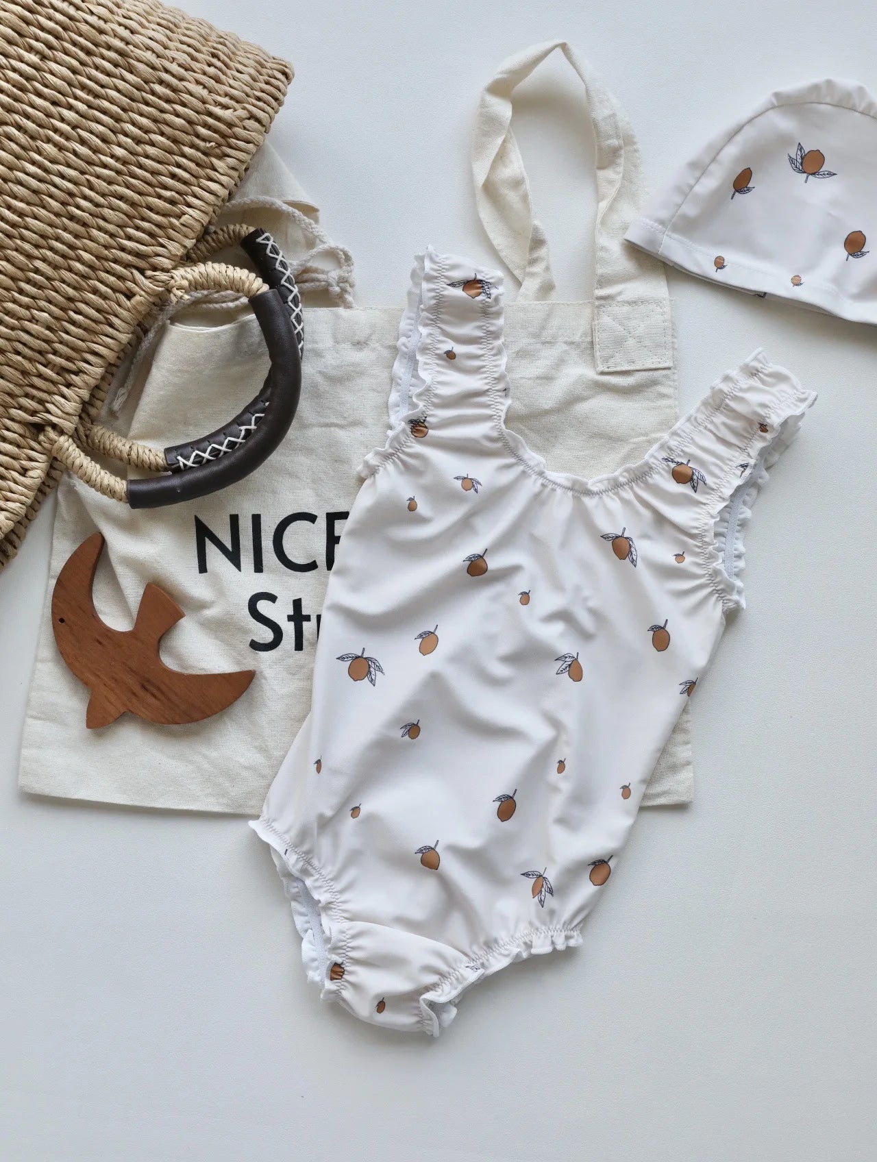 Baby Girl Stripe / Solid Color / Print Pattern Swimwear