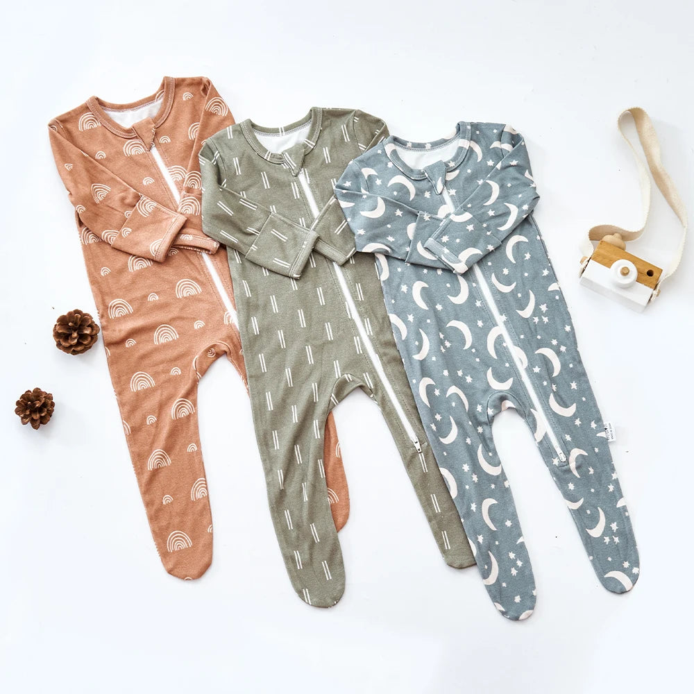 Newborn Nordic Pattern Bamboo Cotton Romper childrensterritory