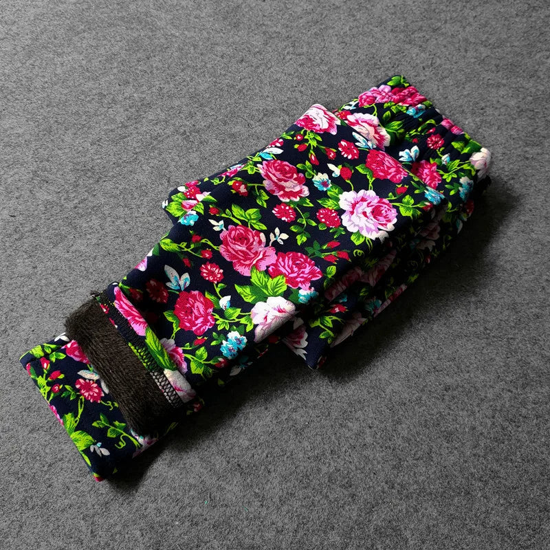 Printed Warm Velvet Leggings for Kids Girls childrensterritory