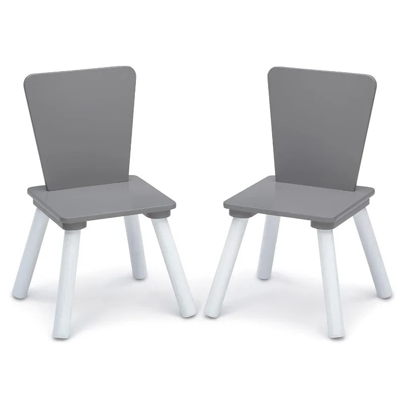 4-Piece Kids Playroom Table and Chair Set