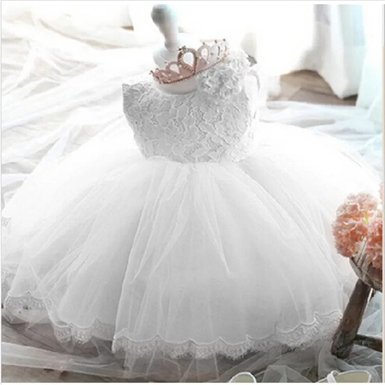 Baby Girls Princess Dress with Beadings for Christening childrensterritory