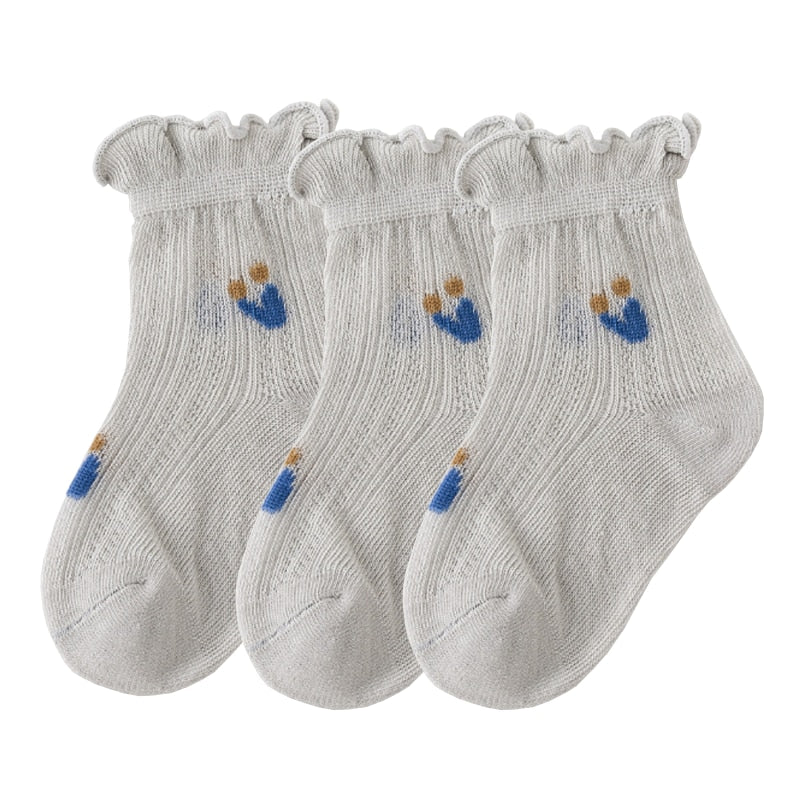 3Pair/lot New Thin Casual Baby/Toddler Summer Socks childrensterritory
