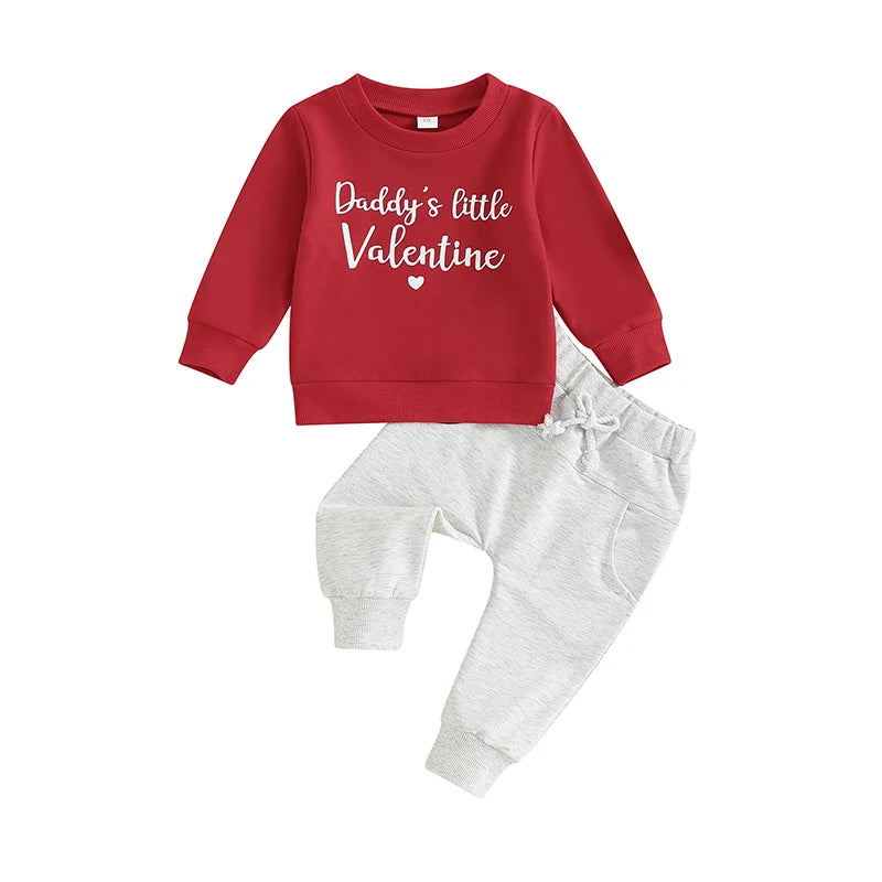 Baby Boys Letter Print Long Sleeves Outfit Sets