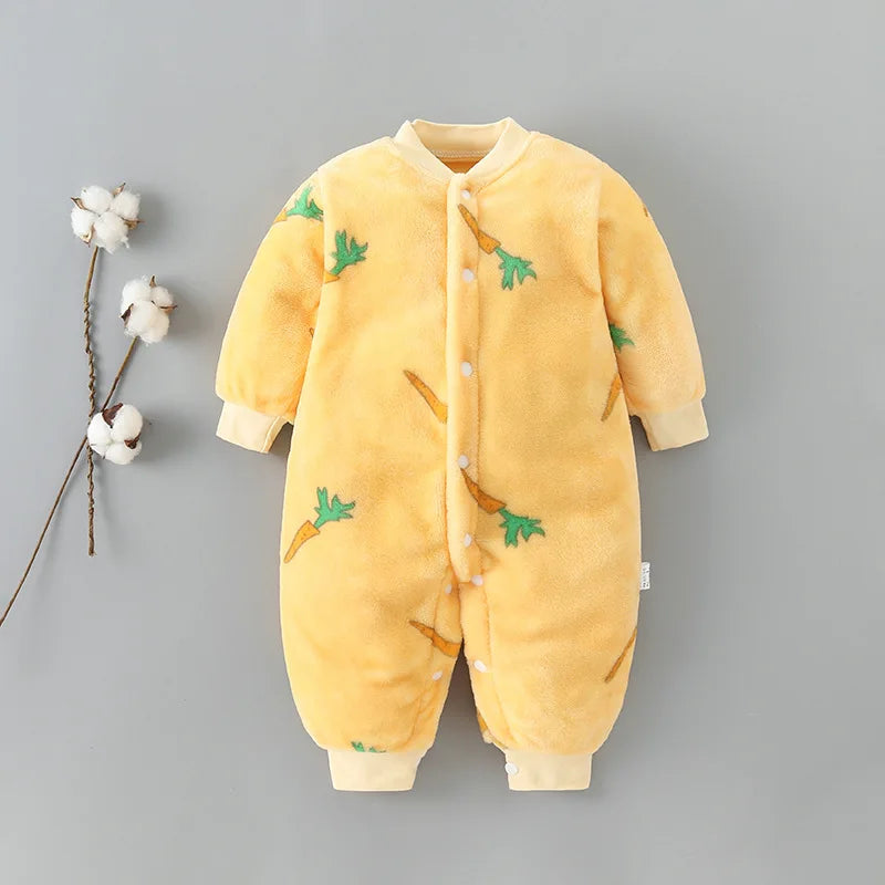 Baby Kids Long Sleeves Soft Winter Bodysuits childrensterritory