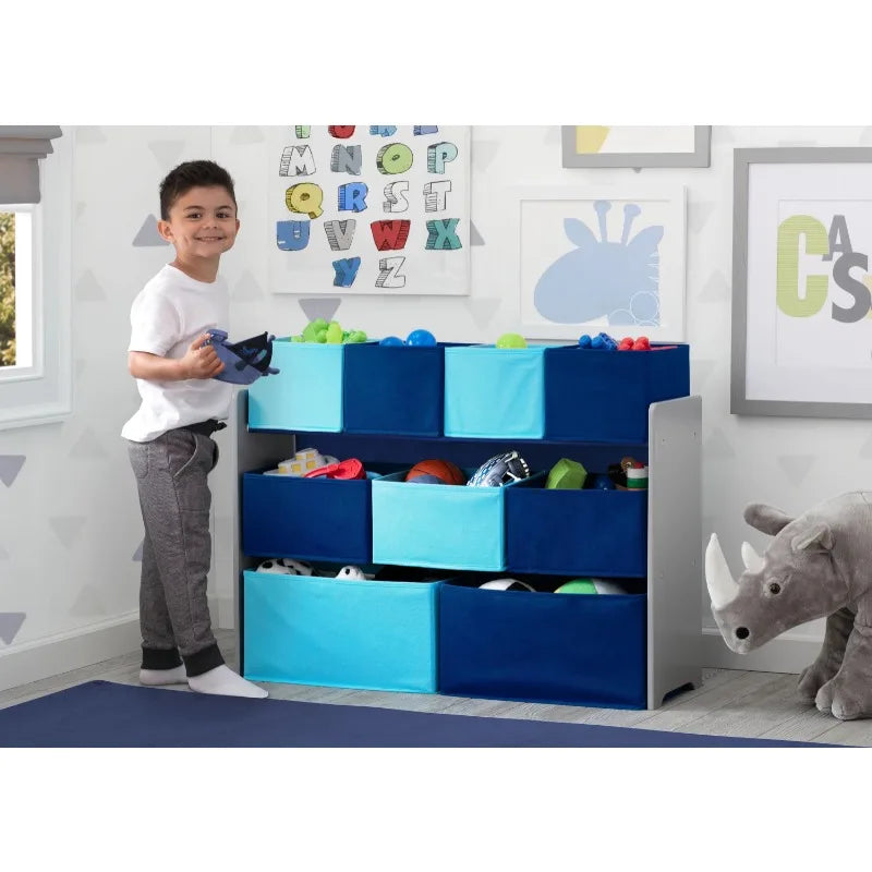 Kids Multi-Bin Toy Organizer with Storage Bins