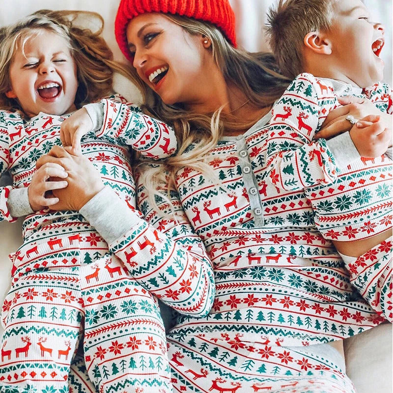 Printed Matching Christmas Sleepwear for Kids/Adults childrensterritory