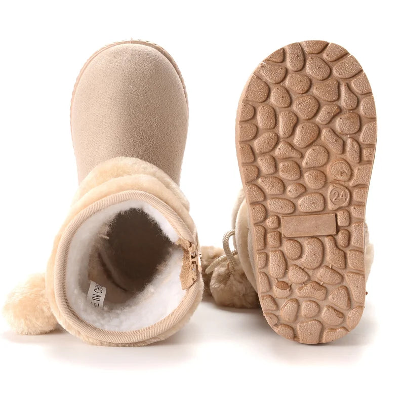 Infant Warm Cozy Fleece Snow Boots