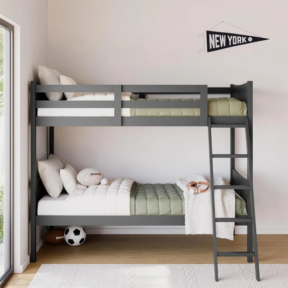 Convertible Twin-over-Twin Bunk Bed for Home childrensterritory