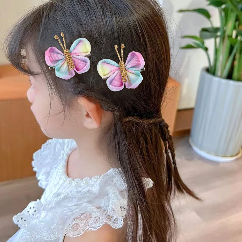 Gradient Butterfly Hair Clip Hair Accessories for Girls