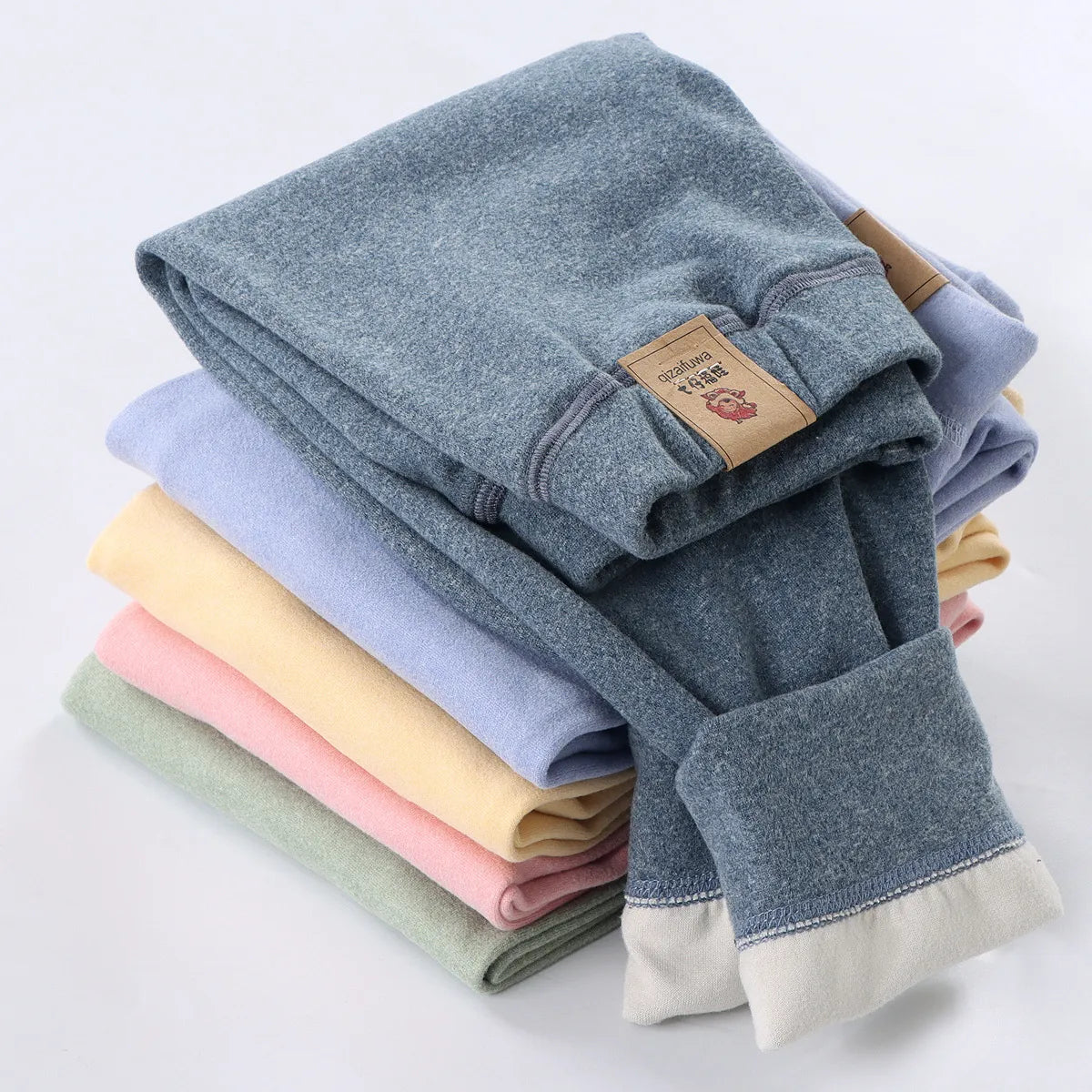 Pure Color Velvet Casual Kids Trousers for Spring and Autumn childrensterritory