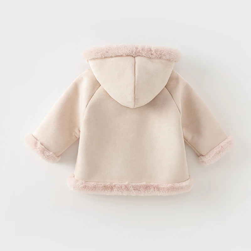 Kids Girls Boys Warm Fur Hooded Cowboy Winter Outerwear childrensterritory
