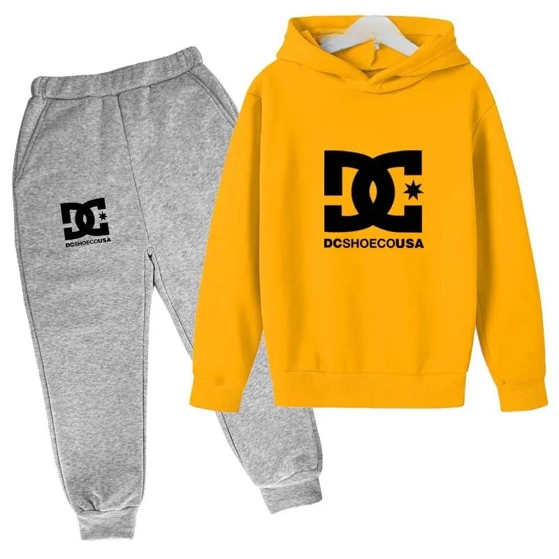 Kids Boys Long Sleeves Hoodies + Pants 2Pcs Set