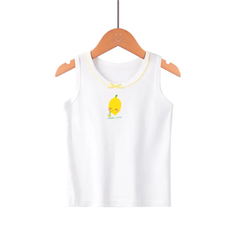 Kids Cotton Multiple Styles Camisole Vests For Summer childrensterritory