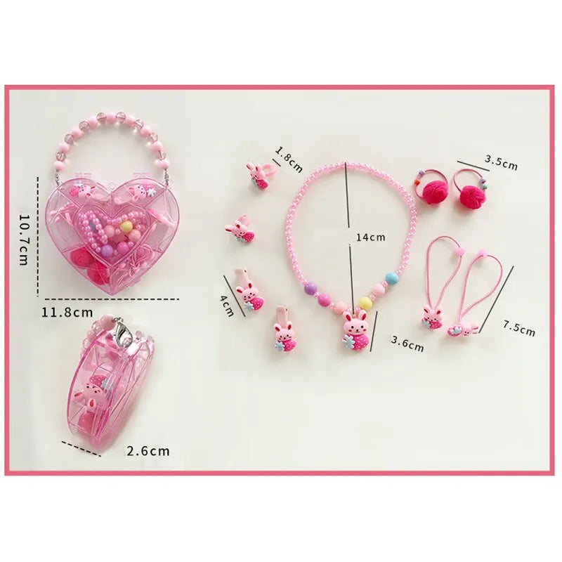 Cute Cartoon Design Girls Jewelry Set in Random Color childrensterritory