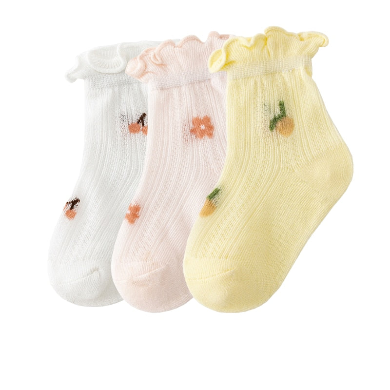 3Pair/lot New Thin Casual Baby/Toddler Summer Socks childrensterritory