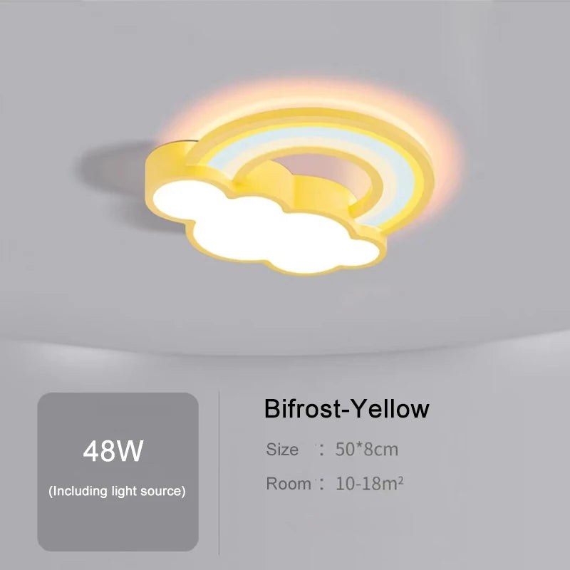Rainbow Clouds Design Ceiling Lamp for Bedroom childrensterritory