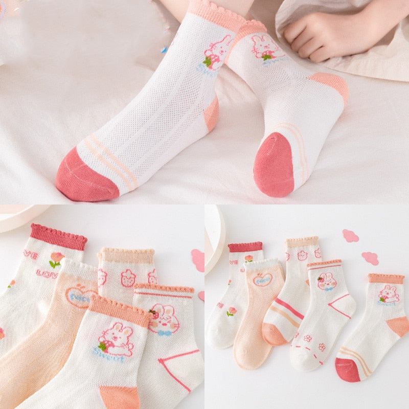 Baby/Kids 5 Pairs/Lot Breathable Casual Mesh Socks for Boy Girl childrensterritory
