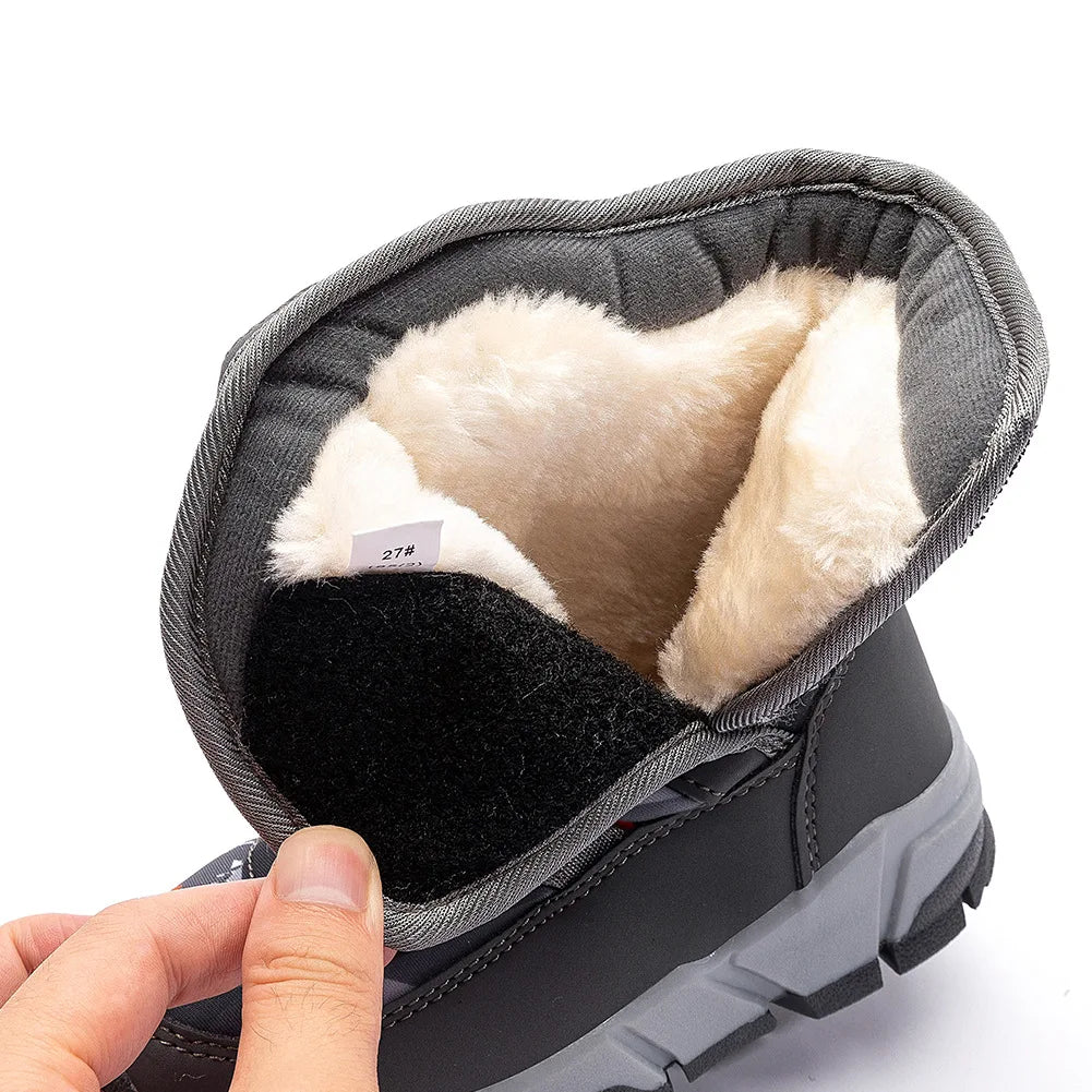 -30 Degree Kids Thick Mid Warm Waterproof Non-slip Boots childrensterritory