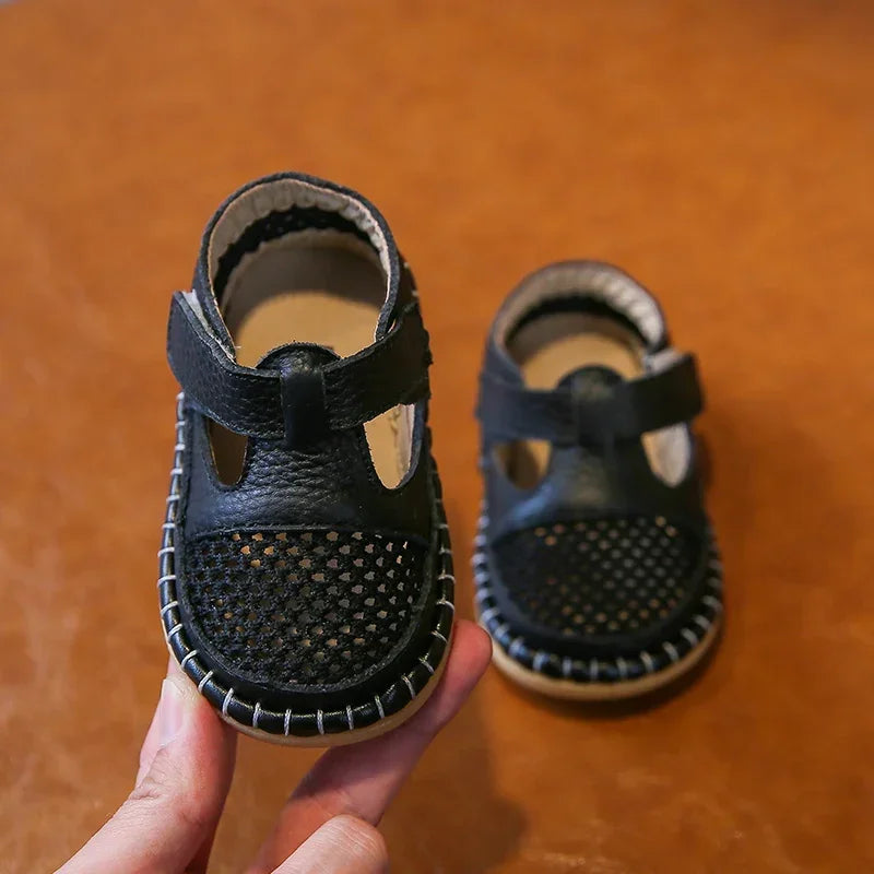 Anti-collision Baby Girls Boys Soft Bottom Leather Shoes childrensterritory
