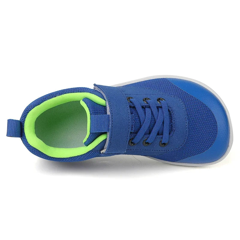 Grey Striped Soft Barefoot Shoes For Boys And Girls childrensterritory