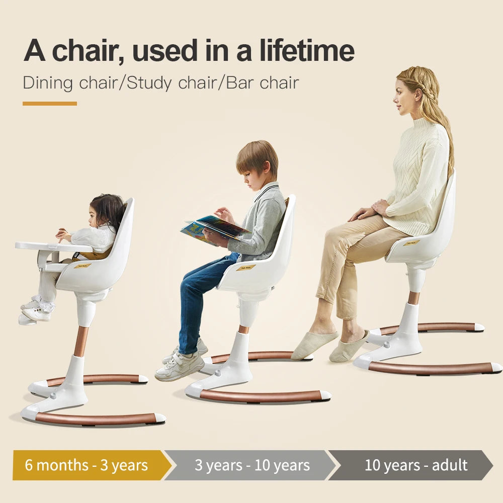Adjustable and Multifunctional High Chair With Removable Tray childrensterritory