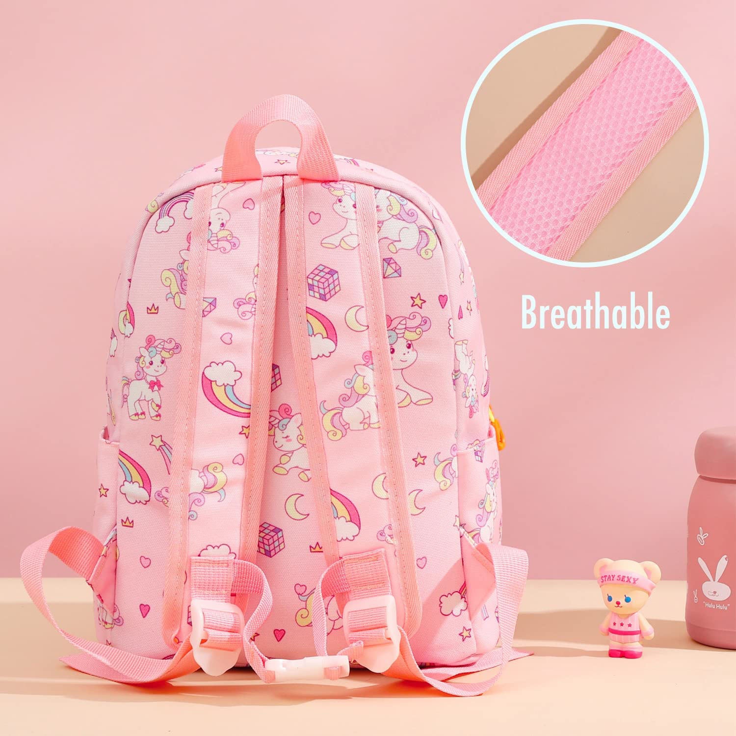 Kids Lightweight Rucksack Rainbow with Leash Custom Backpack childrensterritory