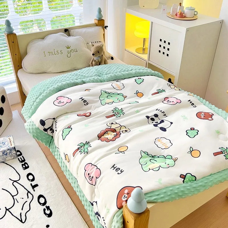 Soft Breathable Warm Baby Thick Quilted Blanket