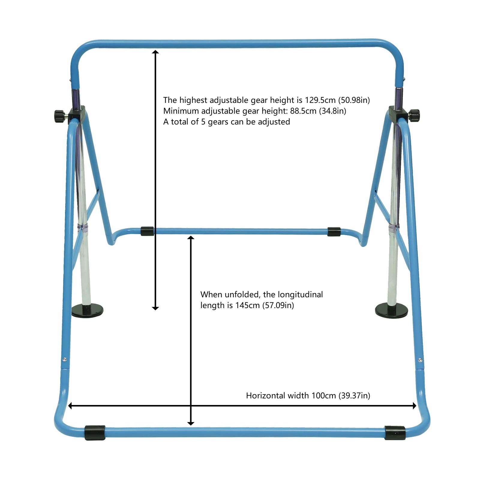 Kids Indoor Adjustable Gymnastics Training Bar childrensterritory