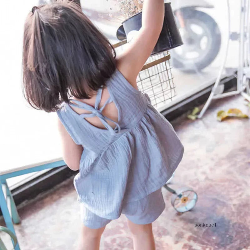 Sleeveless Frock Design Baby Girls Summer Outfit childrensterritory