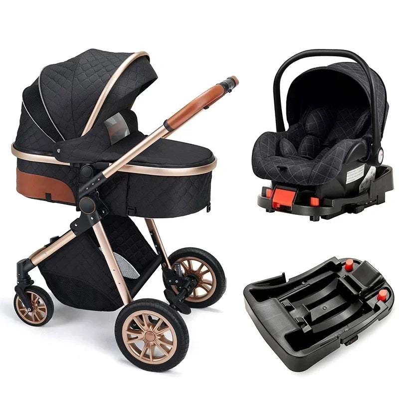 High Landscape Royal Folding 3-in-1 Baby Stroller