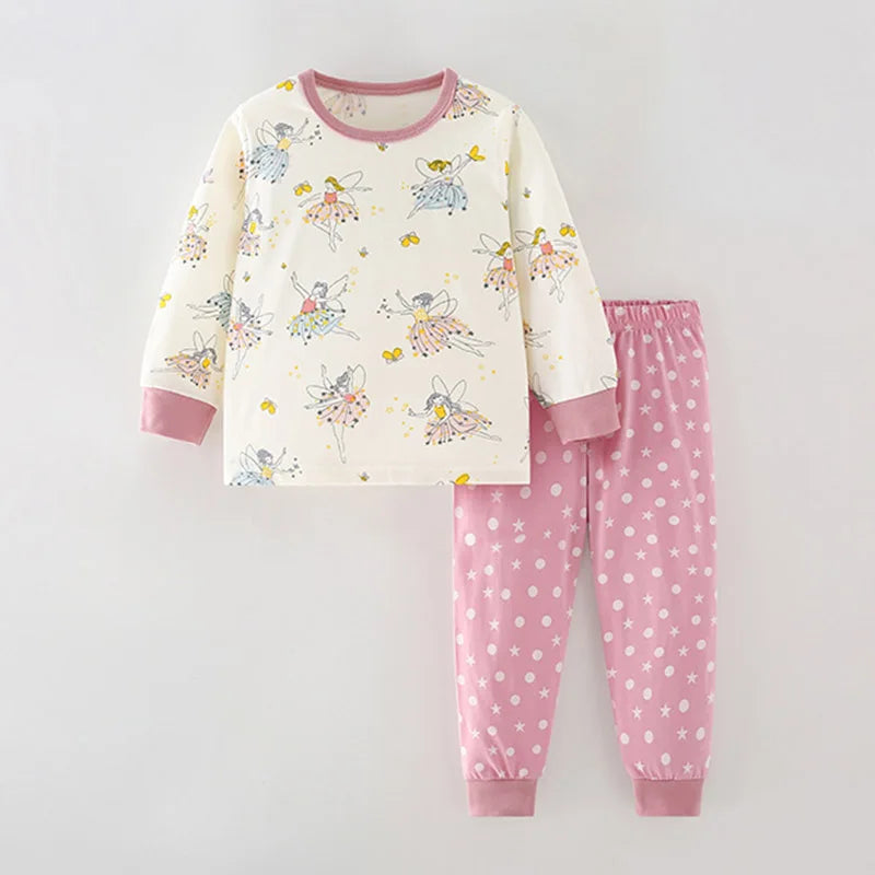 Kids Cartoon Design Cotton Sleepwear Sets childrensterritory