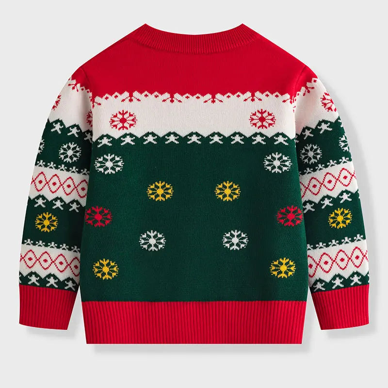 Kids’ Christmas Design Long-Sleeved Winter Sweater