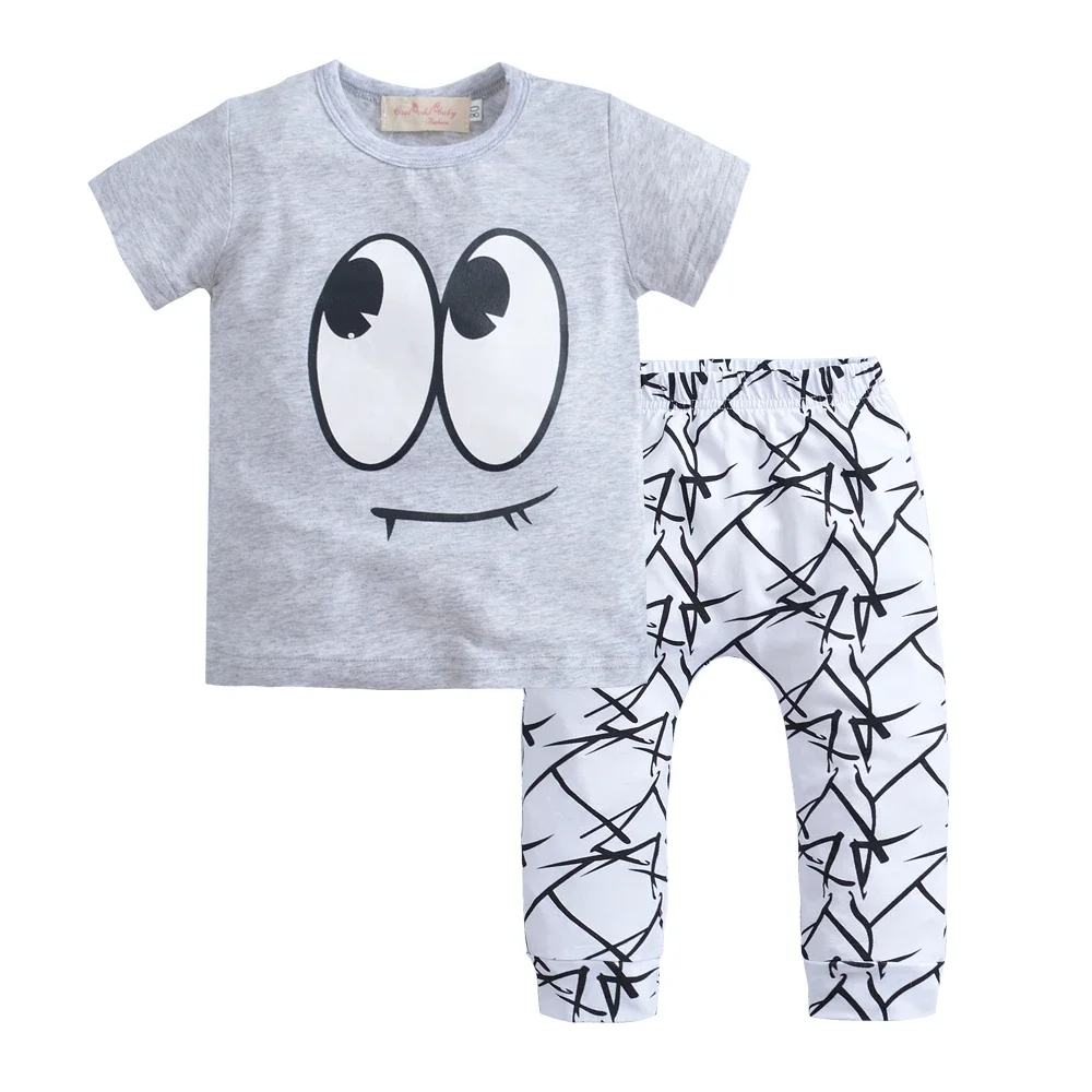 Baby Boy Cotton T-shirt and Pants (2 Pieces) Summer Outfit childrensterritory