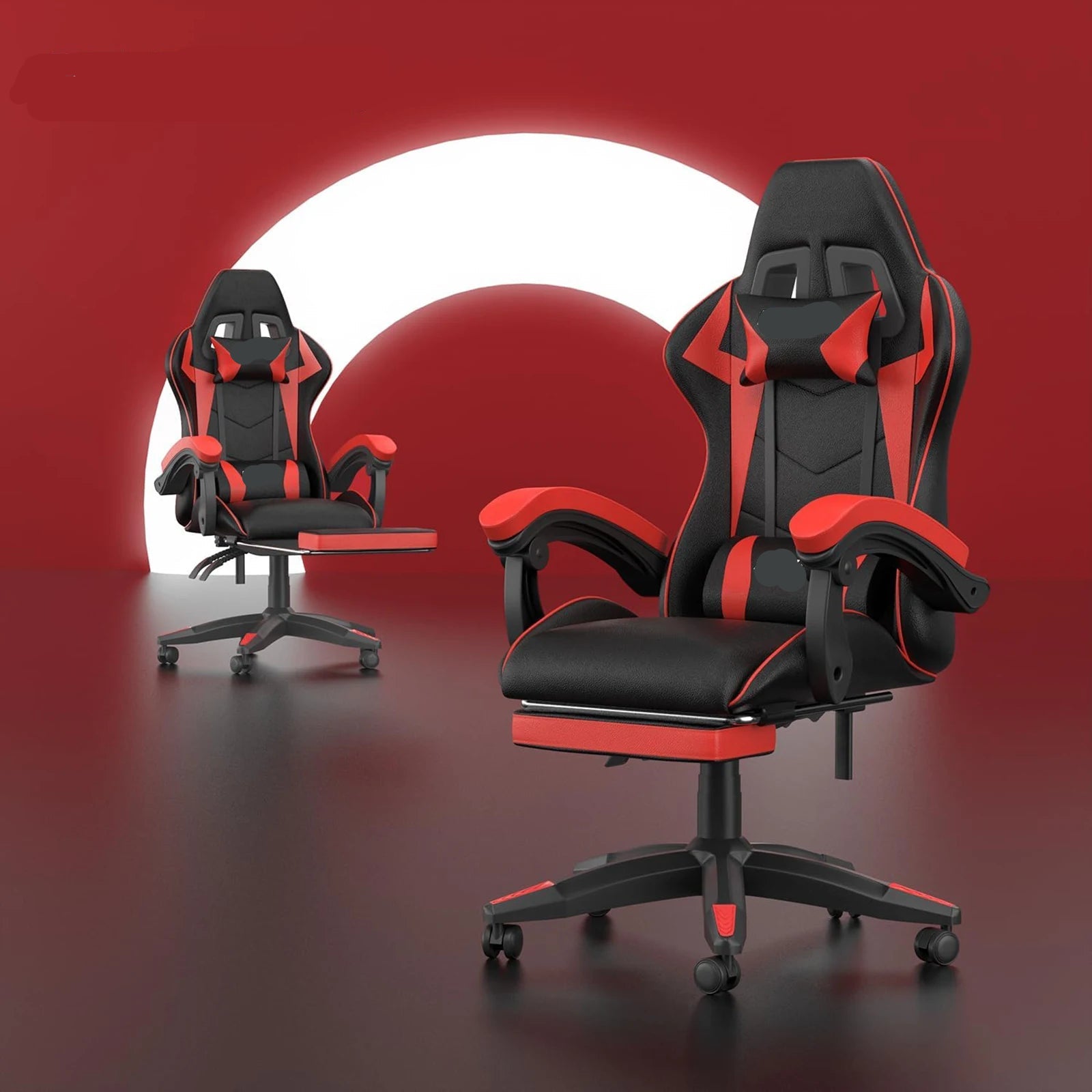 Adaptable Gaming Chair with Headrest and Footrest childrensterritory